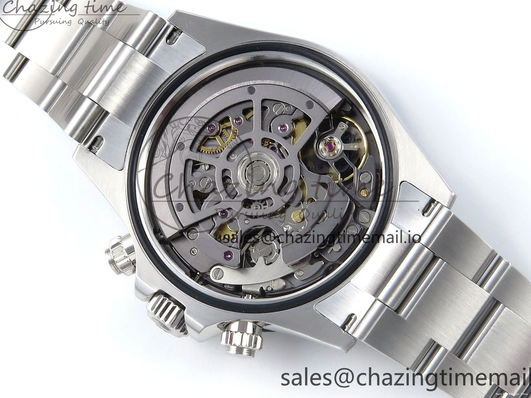 AAA Replica Watches Daytona Edition Bracelet Dial SS Carbon Best on Durable SS Skeleton Bezel DD 369 Artisans GETF 1229